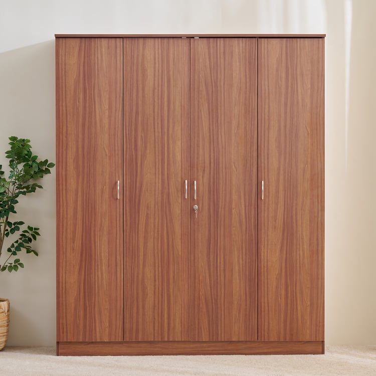 Helios Alton NXT 4-Door Wardrobe - Walnut