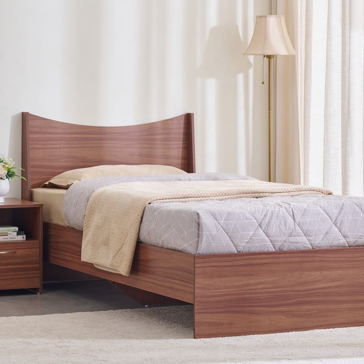 Helios Alton NXT Single Bed - Walnut