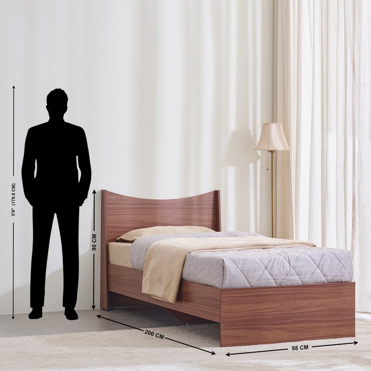 Helios Alton NXT Single Bed - Walnut