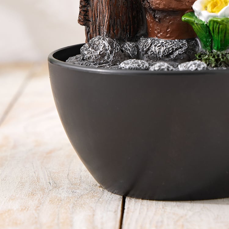 Alpine Polyresin Birds Water Fountain - 13.5x18cm