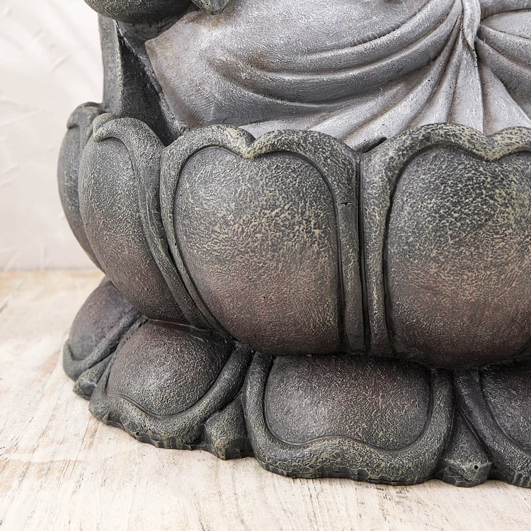 Cascade Polyresin Buddha Water Fountain - 37x28x59cm