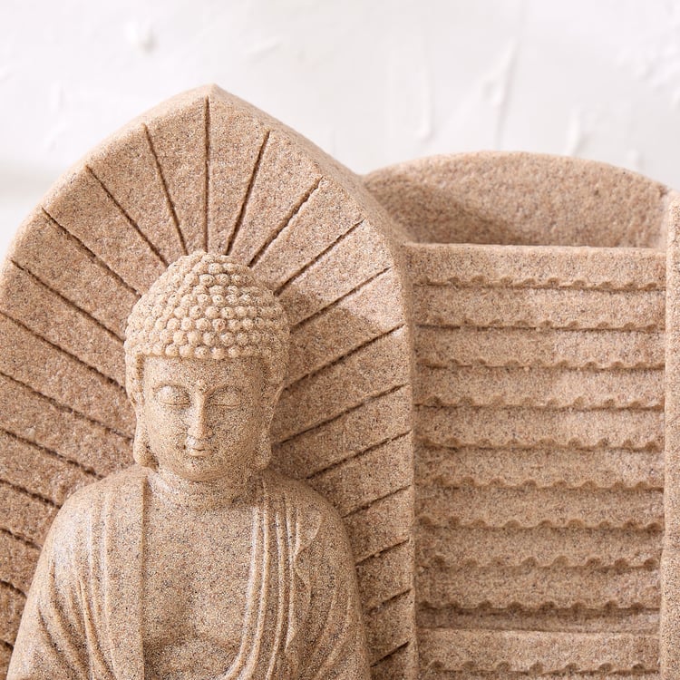 Corsica Alpine Polyresin Buddha Water Fountain - 30x22x39cm