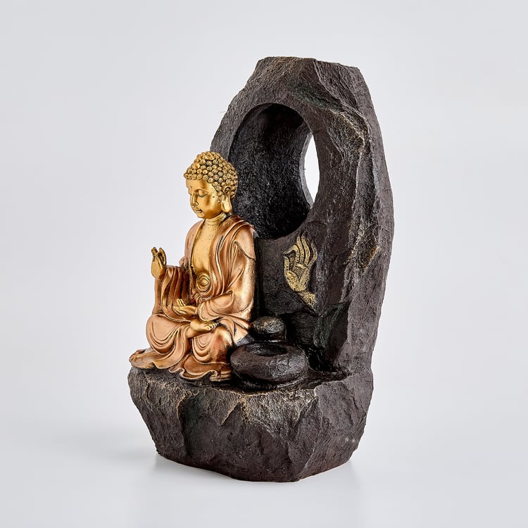Corsica Alpine Polyresin Buddha Water Fountain - 23x45cm