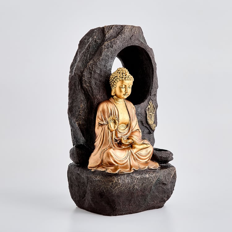 Corsica Alpine Polyresin Buddha Water Fountain - 23x45cm