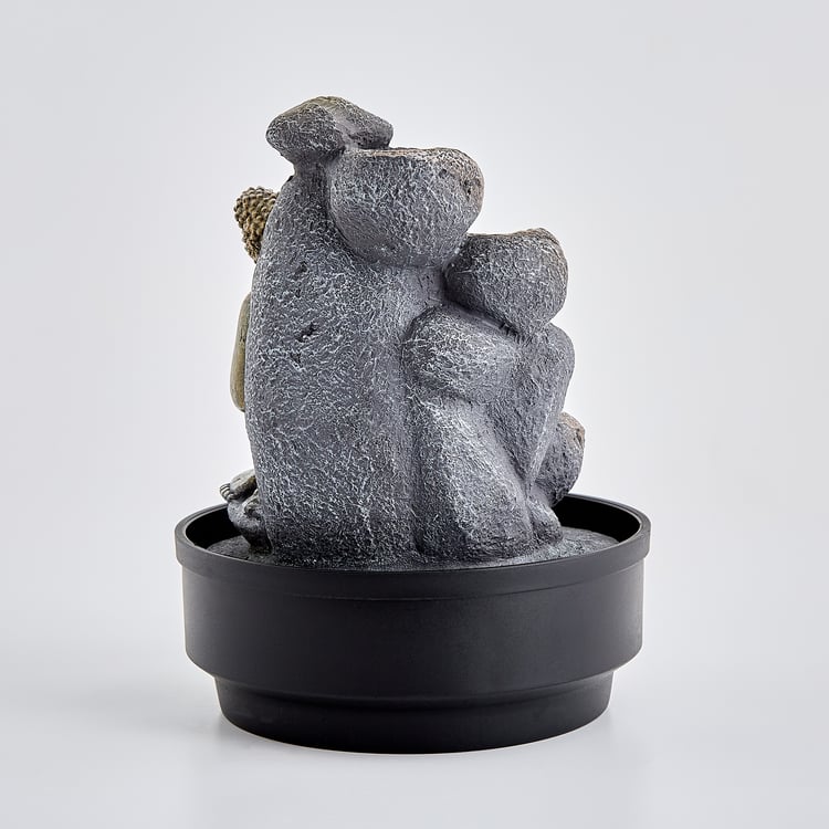 Corsica Alpine Polyresin Buddha Water Fountain - 21x28cm