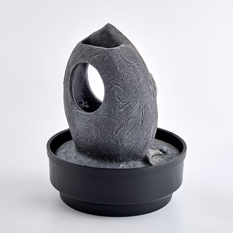 Corsica Alpine Polyresin Palm Water Fountain - 22x28.5cm