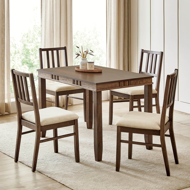 Trio NXT Set of 2 Fabric Dining Chairs - Walnut