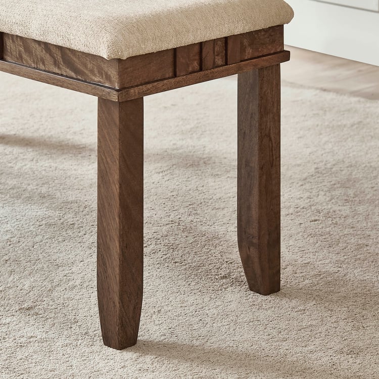 Trio NXT Fabric Large Dining Bench - Walnut