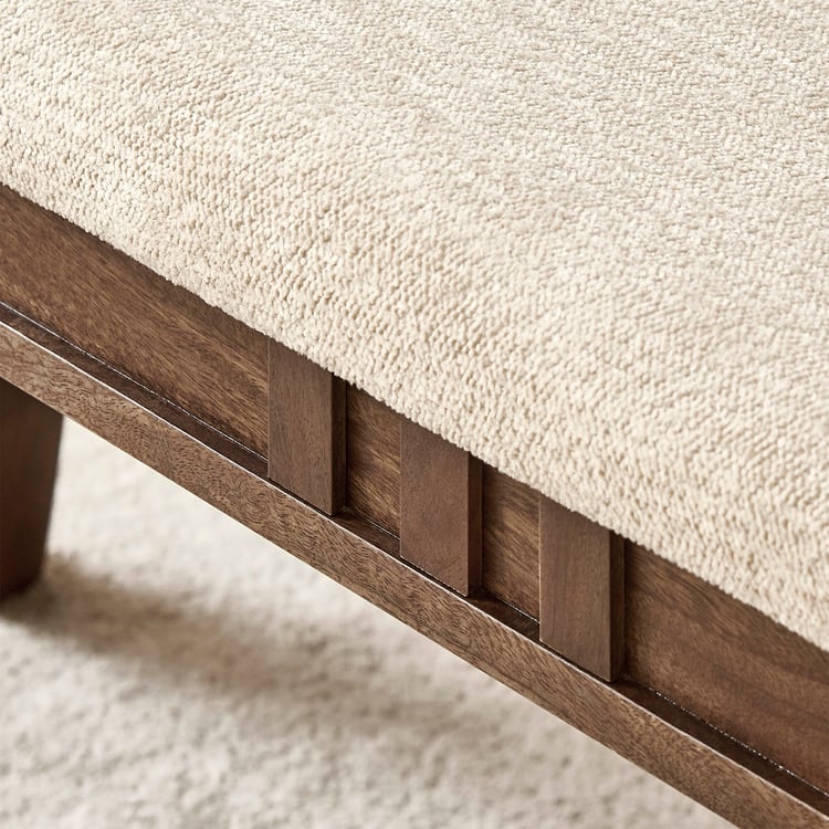Trio NXT Fabric Small Dining Bench - Walnut