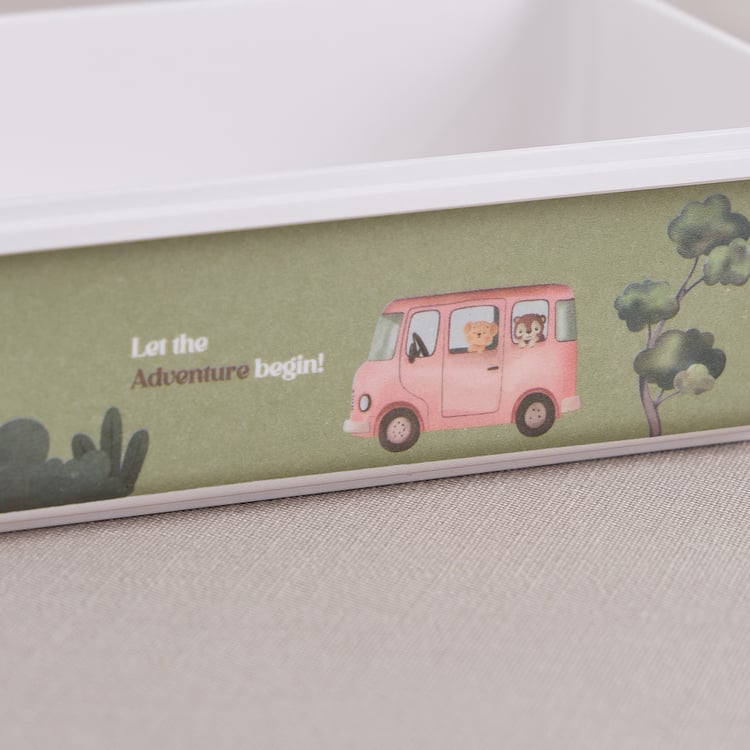 Slate Kids Safari Squad Melamine Printed Lunch Box - 800ml