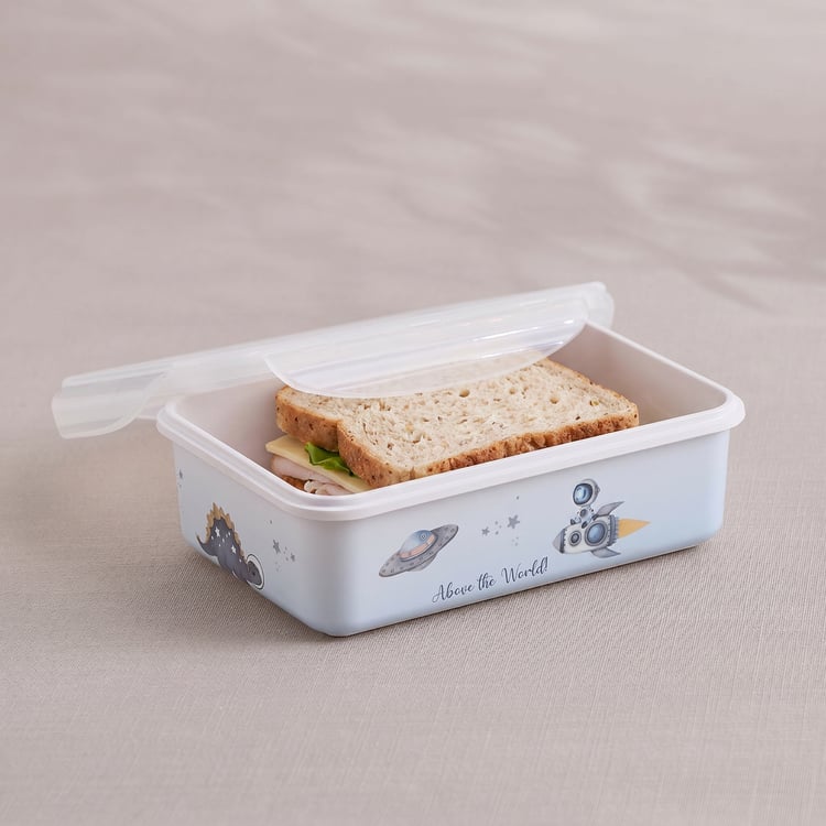 Slate Kids Space Dino Melamine Printed Lunch Box - 800ml