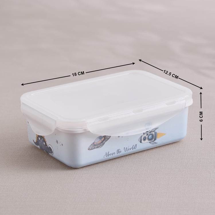 Slate Kids Space Dino Melamine Printed Lunch Box - 800ml