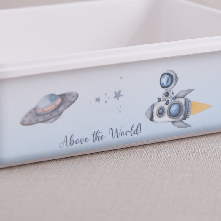 Slate Kids Space Dino Melamine Printed Lunch Box - 800ml