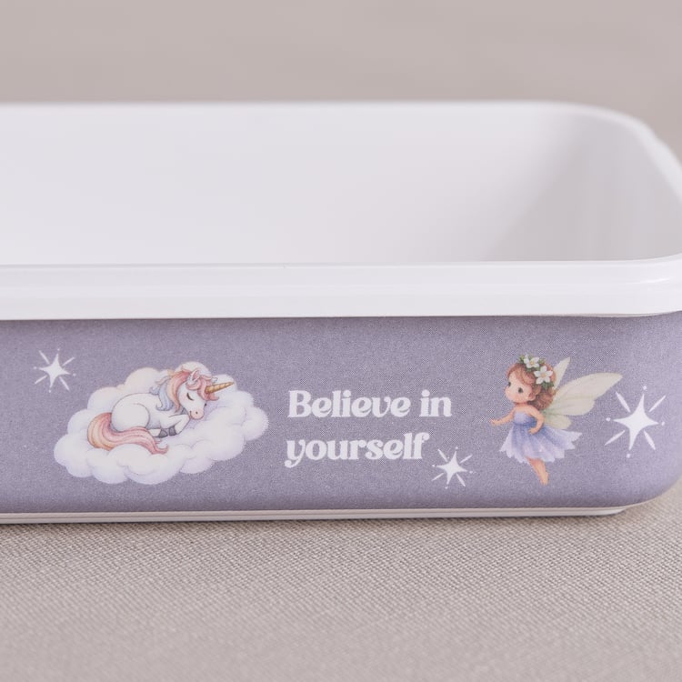 Slate Kids Unicorn Melamine Printed Cookie Container - 450ml