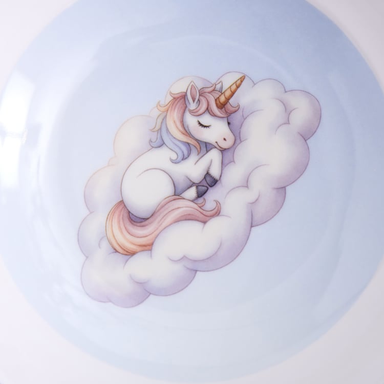Slate Kids Unicorn Melamine Printed Bowl - 350ml