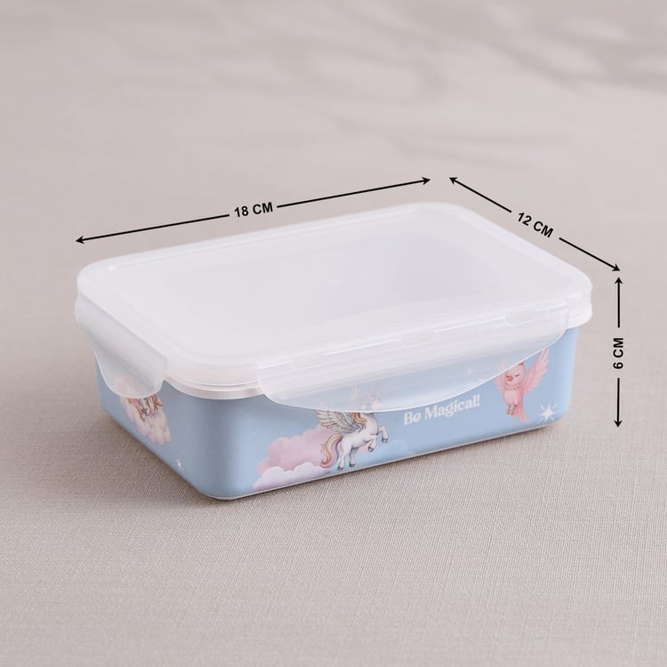 Slate Kids Unicorn Melamine Printed Lunch Box - 800ml