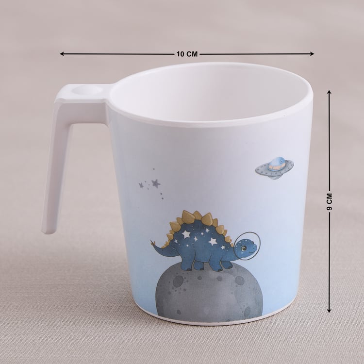 Slate Kids Space Dino Melamine Printed Milk Mug - 350ml