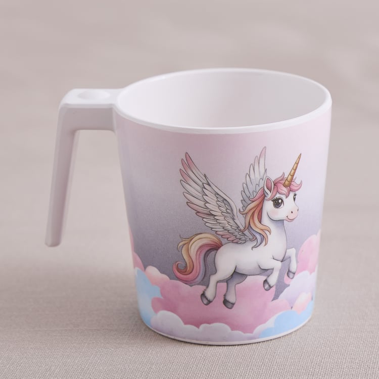 Slate Kids Unicorn Melamine Printed Milk Mug - 350ml