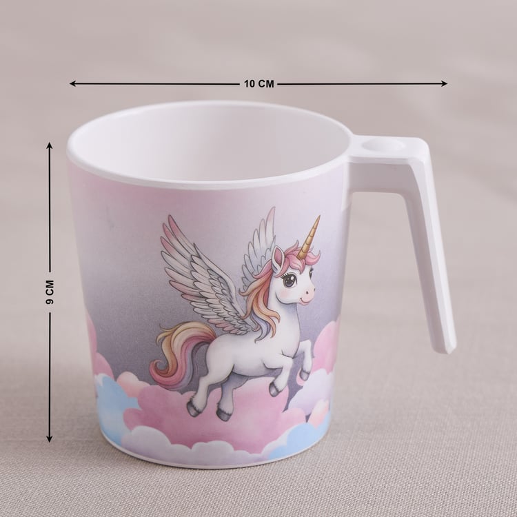 Slate Kids Unicorn Melamine Printed Milk Mug - 350ml
