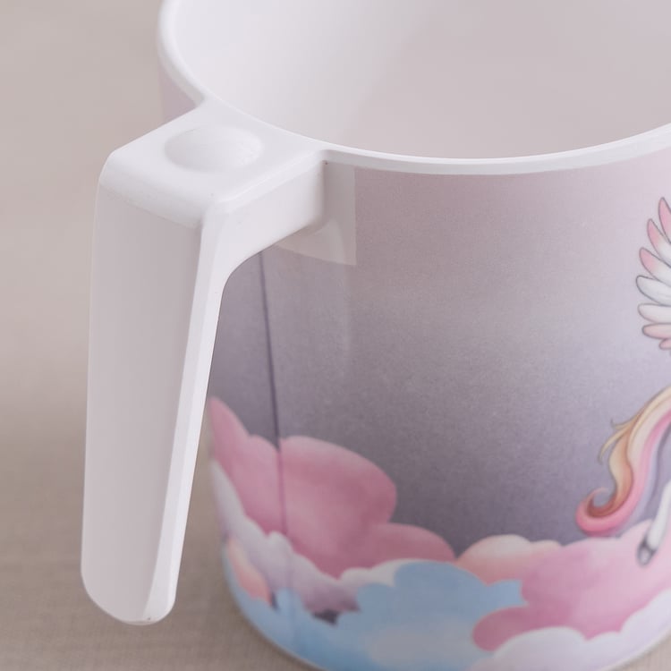 Slate Kids Unicorn Melamine Printed Milk Mug - 350ml