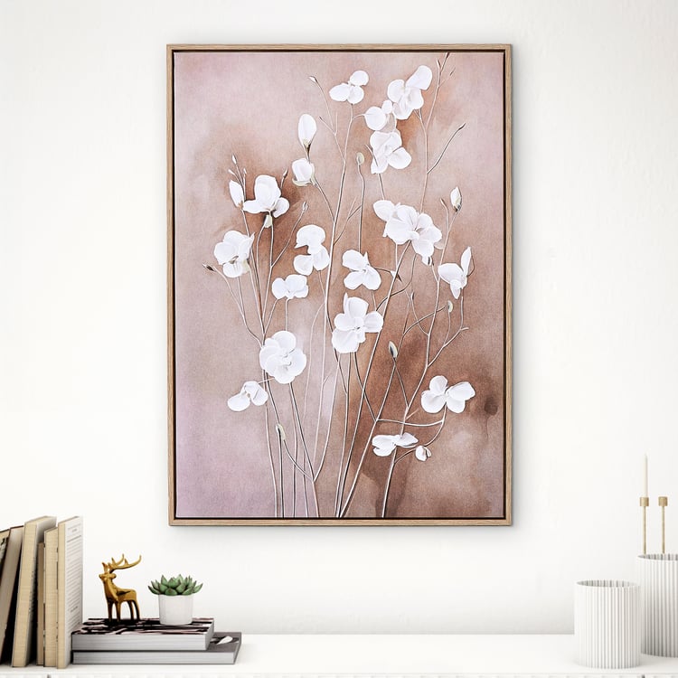 Artistry Bloom Canvas Hand Painted Floral Picture Frame - 50x70cm