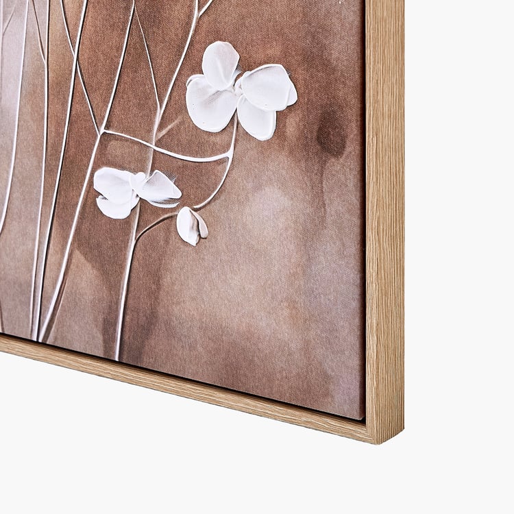 Artistry Bloom Canvas Hand Painted Floral Picture Frame - 50x70cm