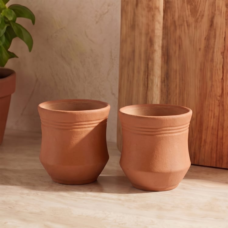Terra Toscana Set of 2 Terracotta Kulhads - 250ml