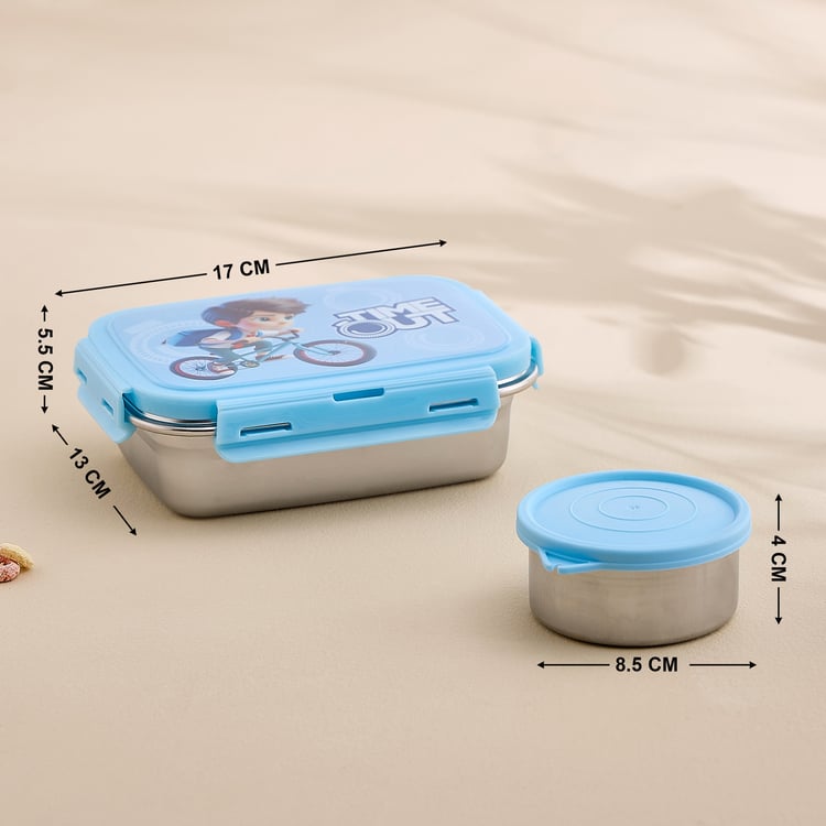 Back To School Spark Set of 2 Stainless Steel Lunch Box