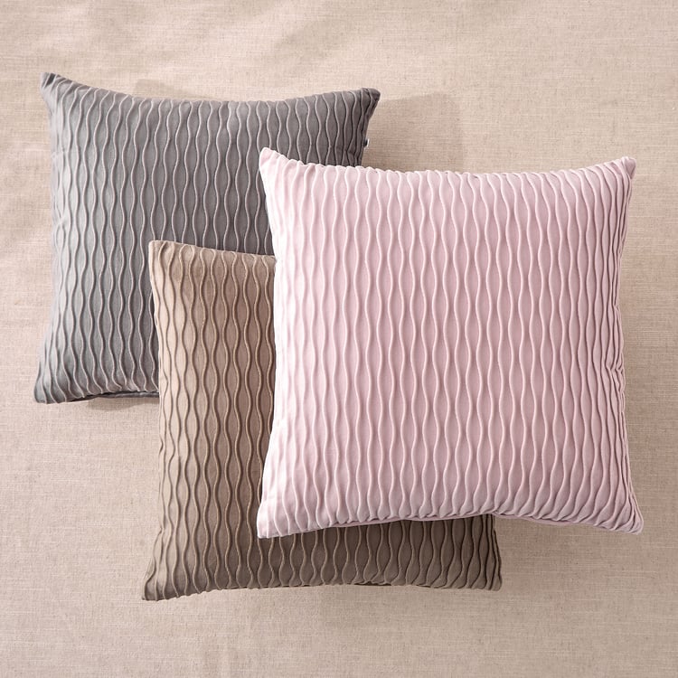 Velin Self-Design Cushion Cover - 45x45cm