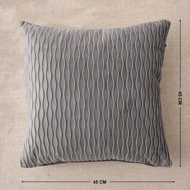 Velin Self-Design Cushion Cover - 45x45cm