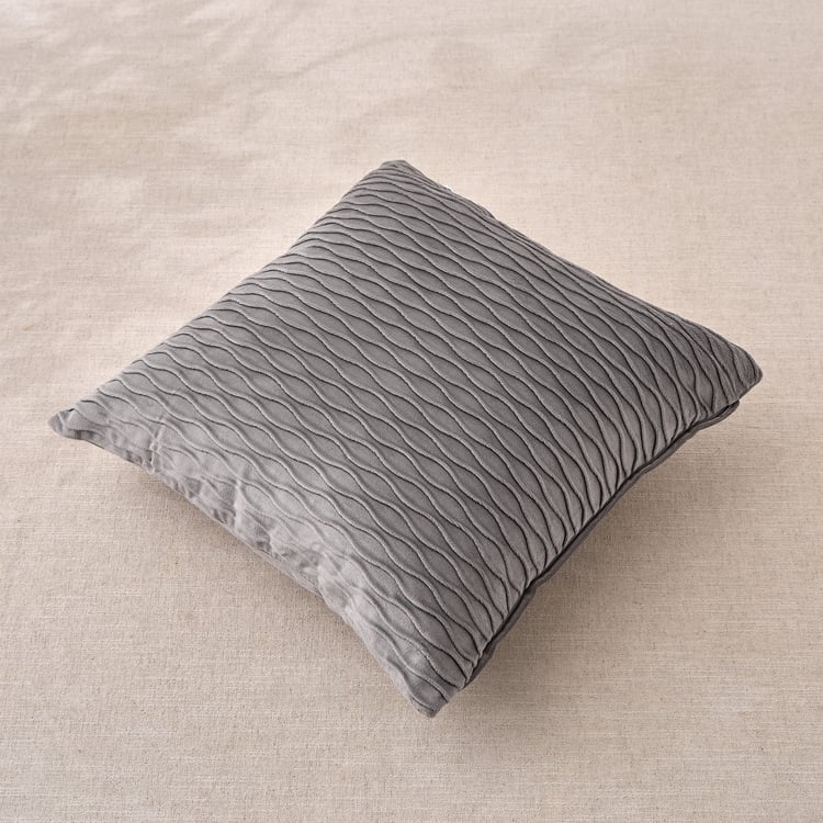 Velin Self-Design Cushion Cover - 45x45cm