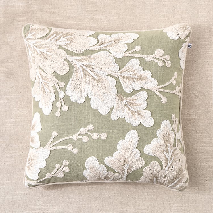 Poetry Buds Dori Embroidered Cushion Cover - 45x45cm