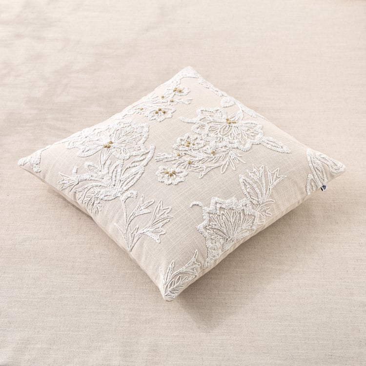 Poetry Gentle Dori Embroidered Cushion Cover - 45x45cm