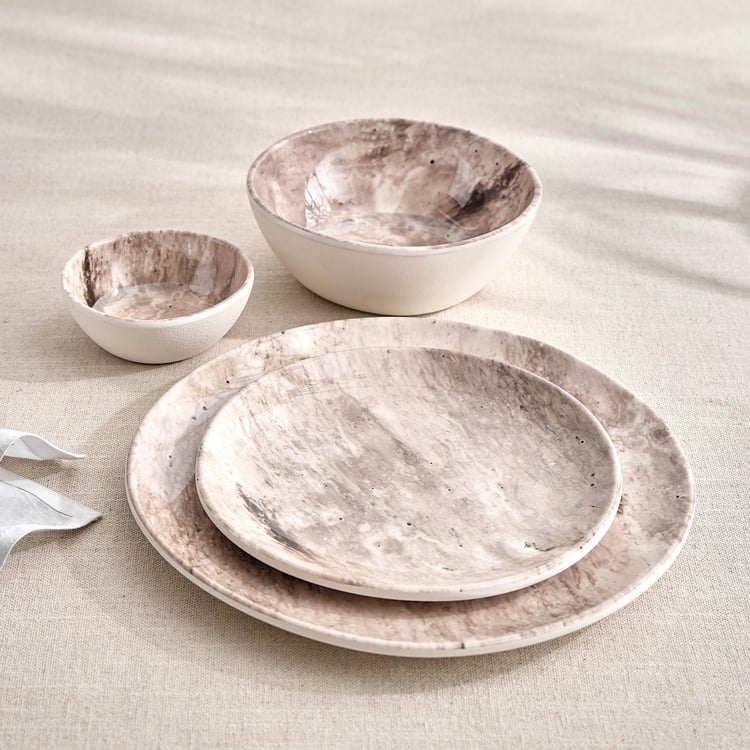 Meadows Reactive Seastone Melamine Dinner Plate - 26.5cm