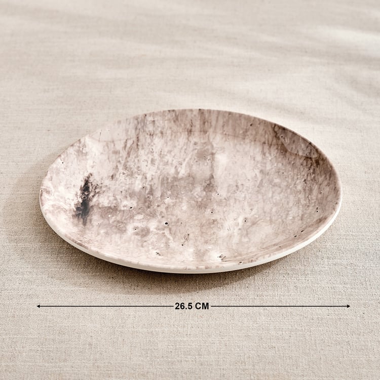 Meadows Reactive Seastone Melamine Dinner Plate - 26.5cm