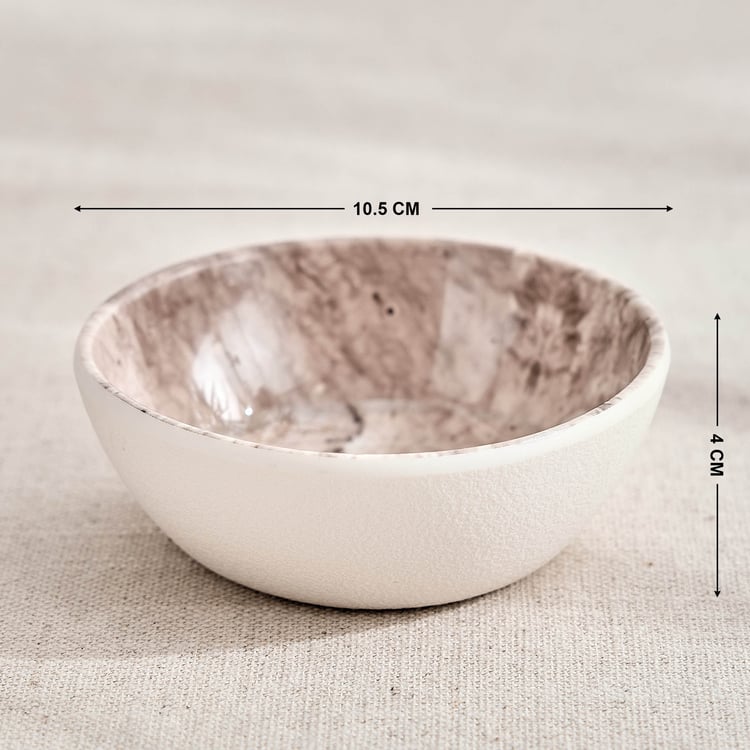 Meadows Reactive Seastone Melamine Printed Katori - 180ml