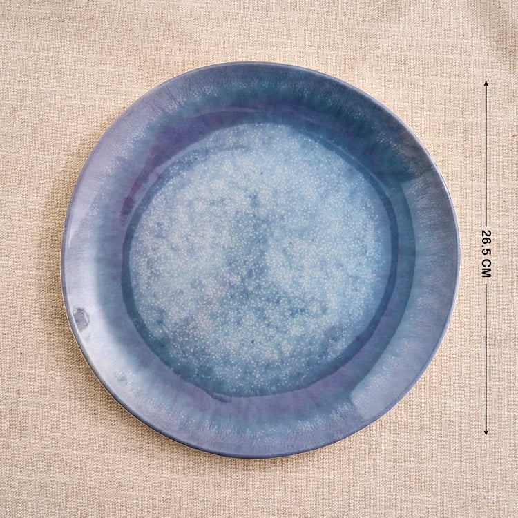 Meadows Reactive Seastone Melamine Dinner Plate - 26.5cm