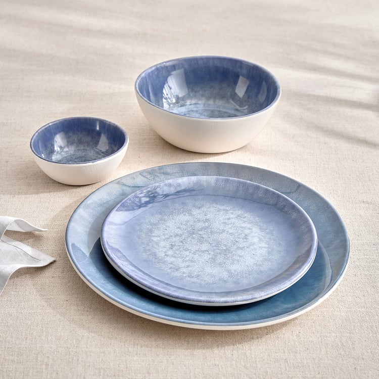 Meadows Reactive Seastone Melamine Printed Katori - 180ml