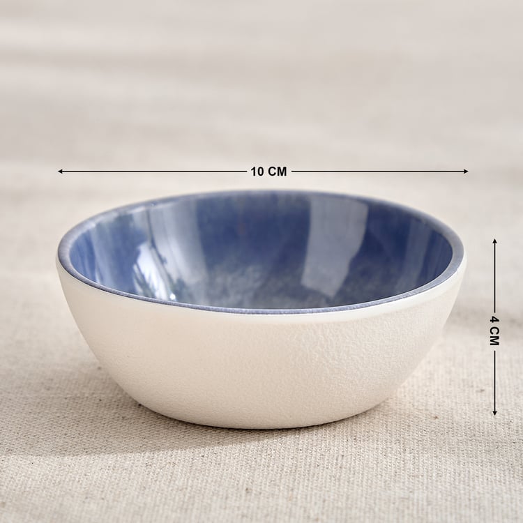 Meadows Reactive Seastone Melamine Printed Katori - 180ml