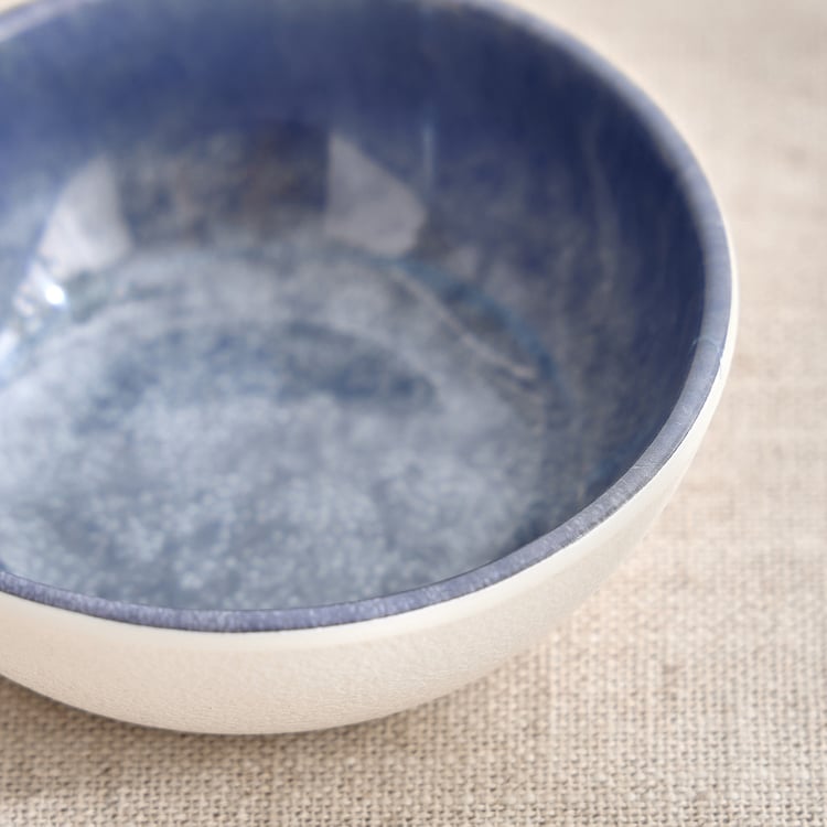 Meadows Reactive Seastone Melamine Printed Katori - 180ml