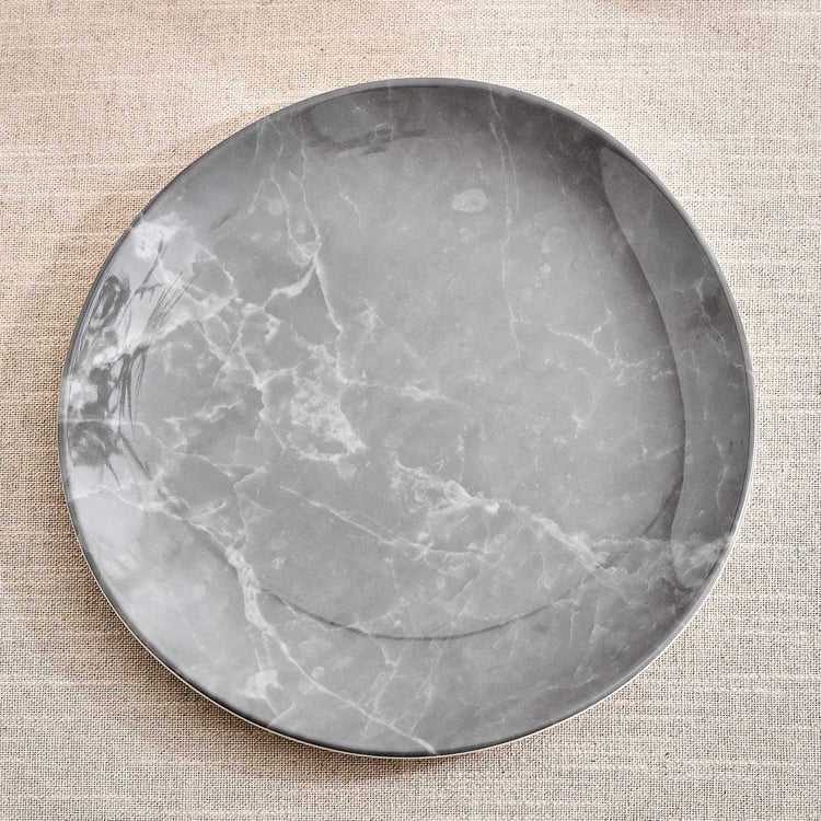 Meadows Reactive Seastone Melamine Printed Dinner Plate - 26.5cm