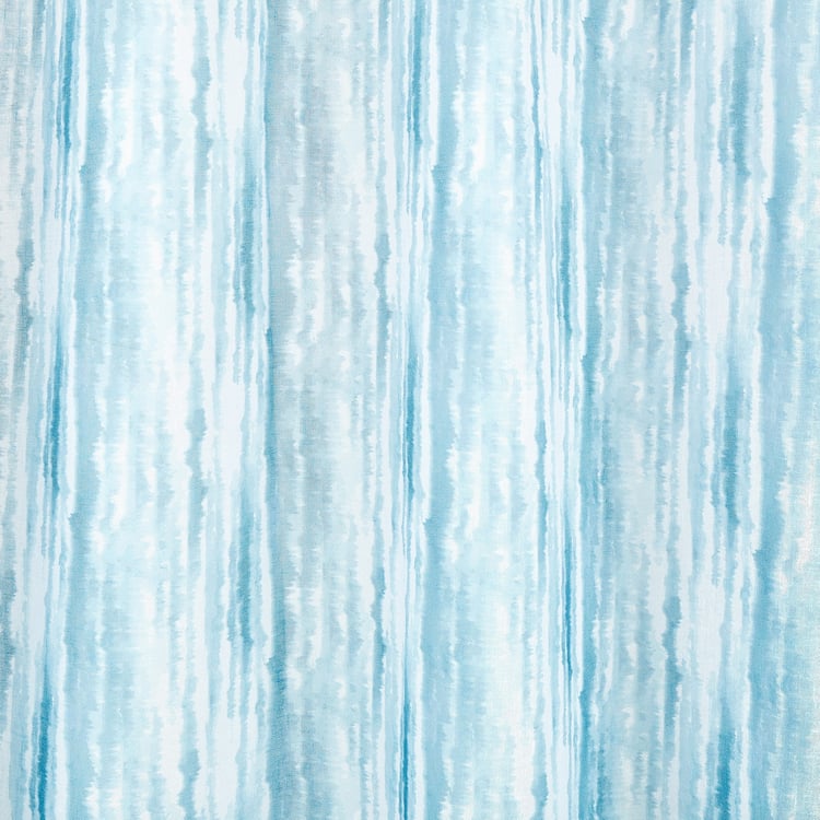 Corsica Hill Set of 2 Printed Sheer Door Curtains - 7.3ft (225cm)