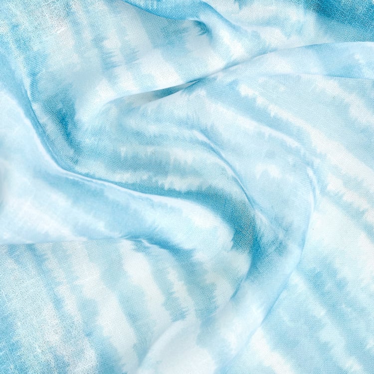 Corsica Hill Set of 2 Printed Sheer Door Curtains - 7.3ft (225cm)