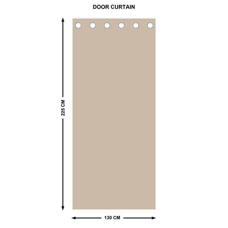Corsica Hill Set of 2 Printed Sheer Door Curtains - 7.3ft (225cm)