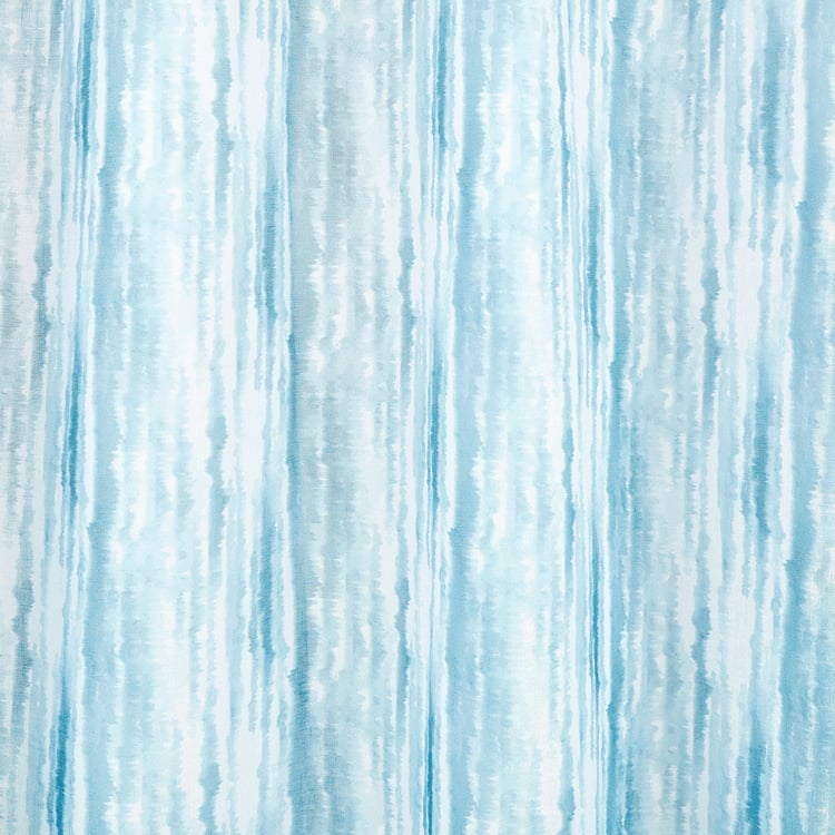 Corsica Hill Set of 2 Printed Sheer Door Curtains - 8.8ft (270cm)