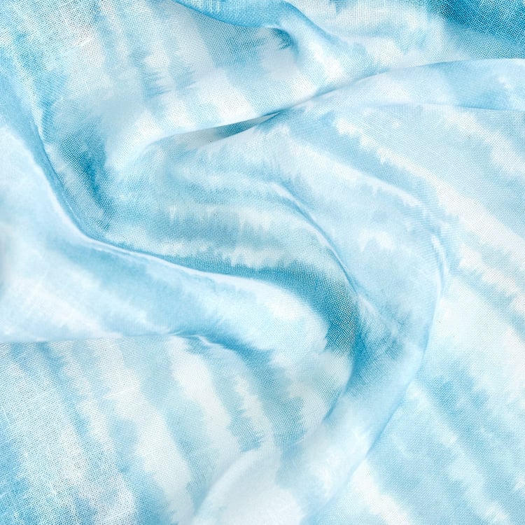 Corsica Hill Set of 2 Printed Sheer Door Curtains - 8.8ft (270cm)