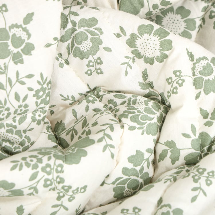Repose Ira 3Pcs Cotton Floral Print Double Bed Cover Set