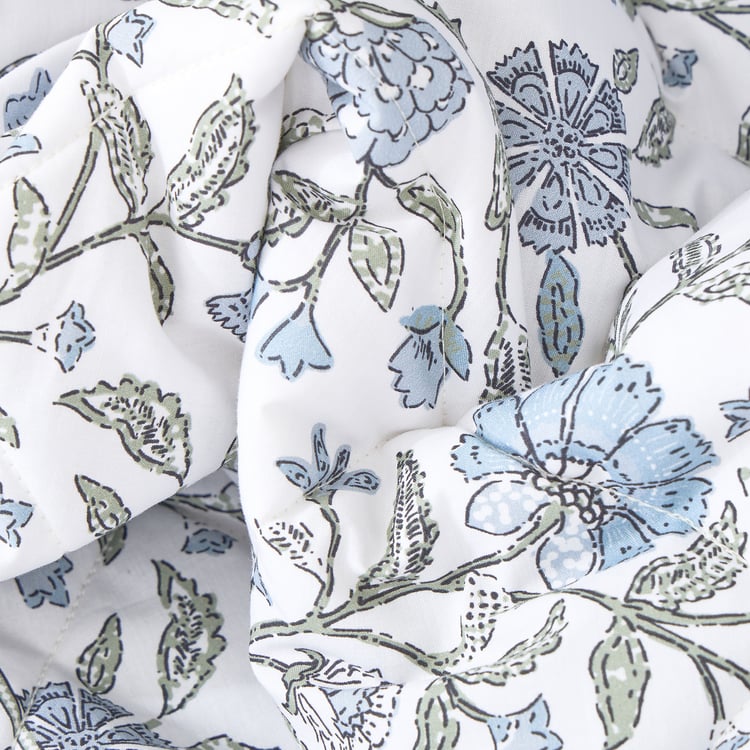 Repose Kaaya Cotton Quilted 3Pcs Double Bed Cover Set