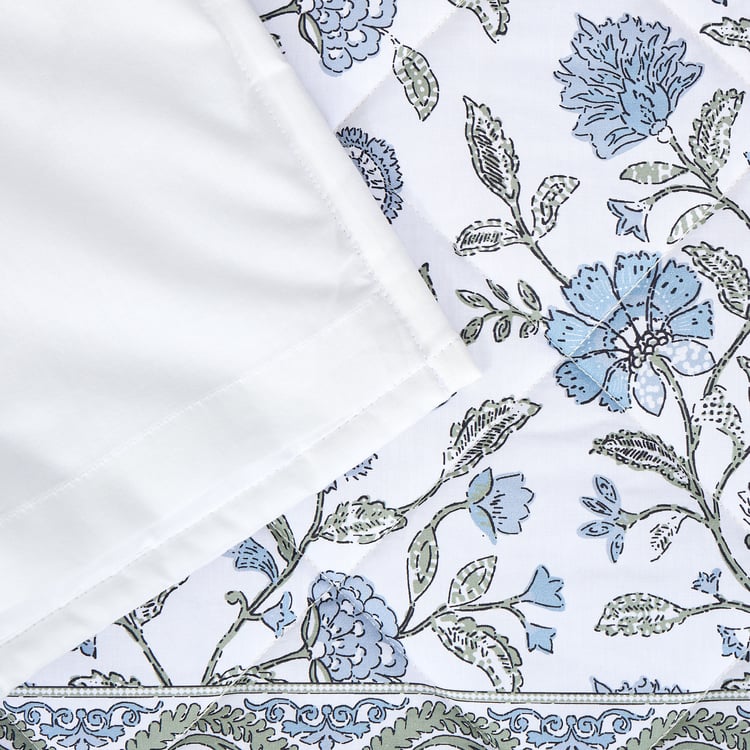 Repose Kaaya Cotton Quilted 3Pcs Double Bed Cover Set