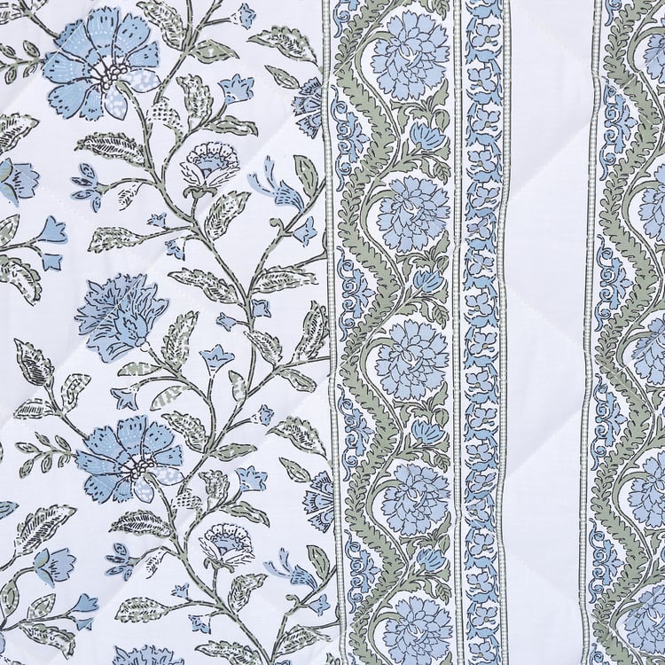 Repose Kaaya Cotton Quilted 3Pcs Double Bed Cover Set